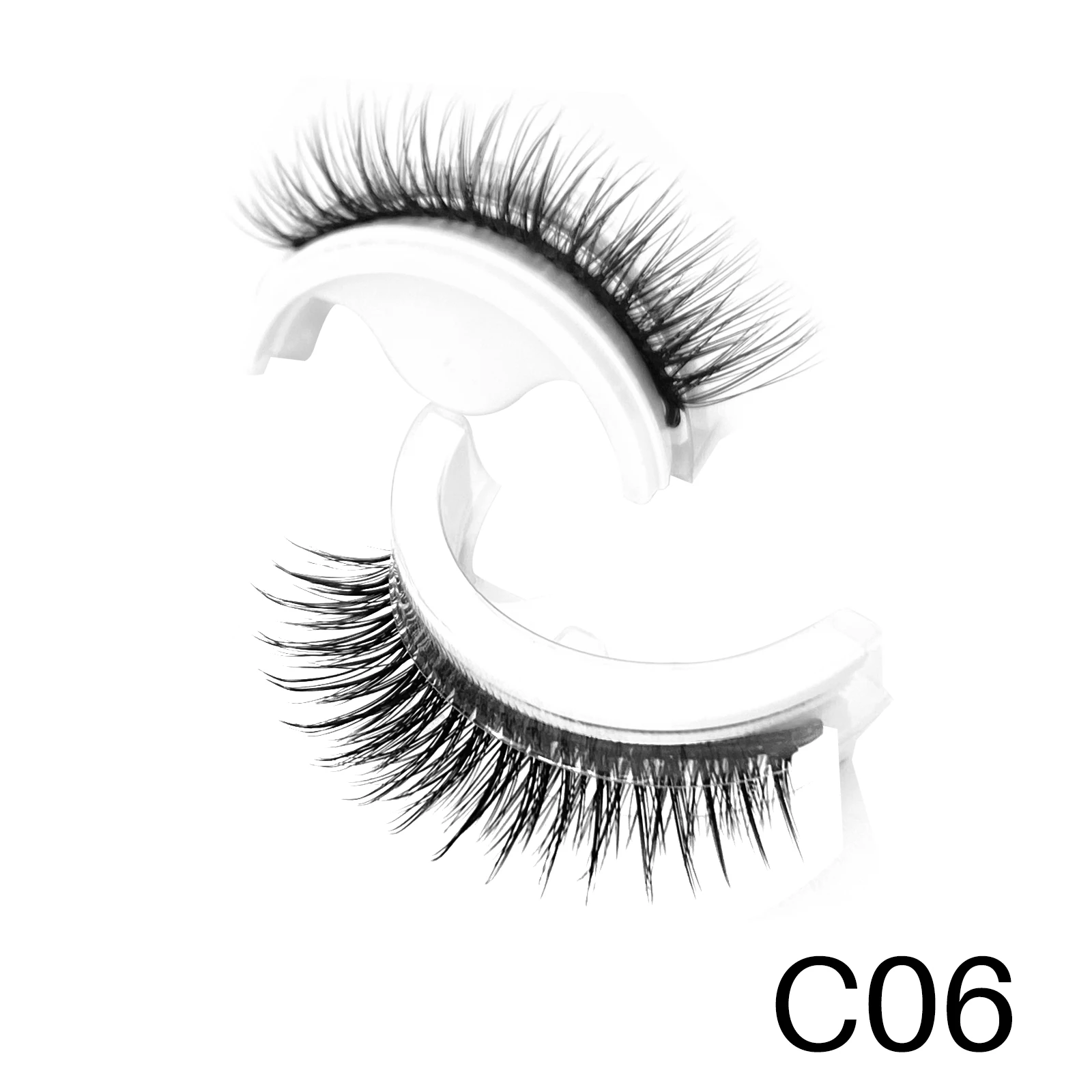 Self Adhesive Eyelashes Glue Free Reusable Full Strip Eyelash Thick Natural Makeup Tool False Lashes