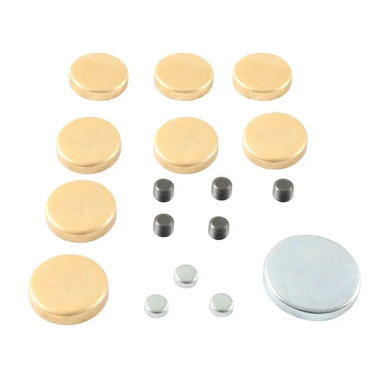 A60E-For Chevy Small Block 283Ci 305Ci 327Ci 350Ci Brass Engine Freeze Plug Kit MPE-100BR Frost Expansion Parts
