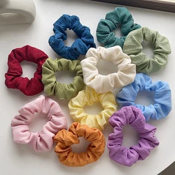 Candy Color Hair Scrunchies for Women Girls Cute Elastic Hair Ties Bands Headband Rubber Bands Hair Accessories