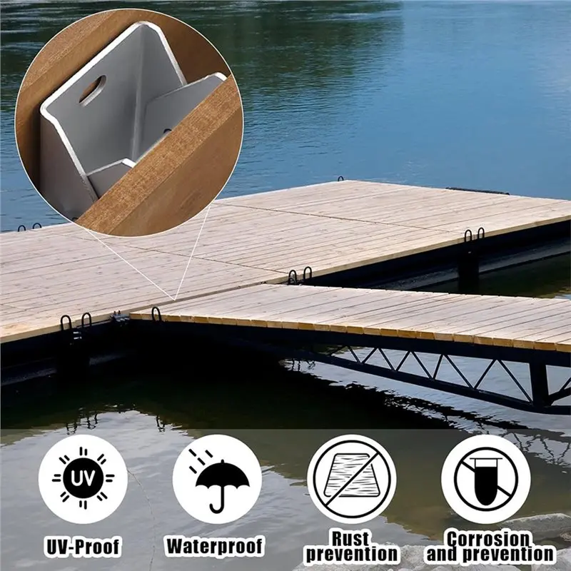 Cerniera per connettore dock stazionario con bordo d'amica zincato in materiale di acciaio in lega ABJY, durevole e affidabile per l'uso marino