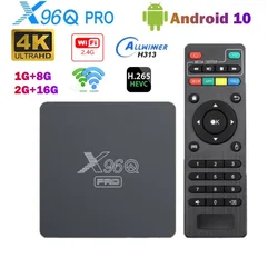 X96q pro tv box 2023 android 10.0 allwinner H313 quad core 2.4G WIFi HDR10 4K 2GB 16GB Many media player H.265 Iptv