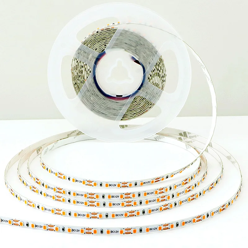 5 مللي متر 8 مللي متر LED قطاع 2835 DC24V 12 فولت 120 المصابيح/م شرائط مصابيح المنزل الأحمر الجليد الأزرق الأصفر البرتقالي الوردي مرنة وقابلة للقطع لينة شريط مصابيح