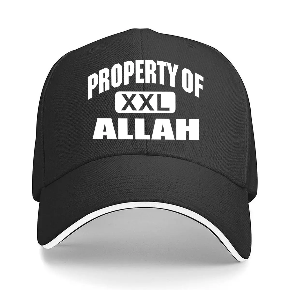 

Property Of Allah XXL Bold Religious Faith Statement Art Print Sandwich Baseball Cap