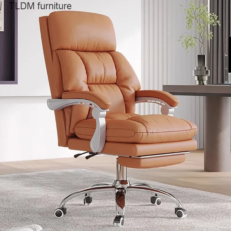 Comfortable Armrest Office Chair Ergonomic Feet Support Modern Swivel Gaming Chair Cute Chaise De Bureaux Home Furniture