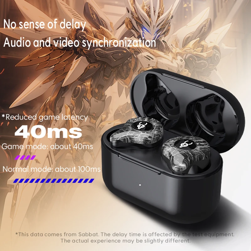 Sabbat X12 Ultra Marble Series True Wireless Earbuds Bluetooth 5.2 TWS Hifi Earphones with FREE Case