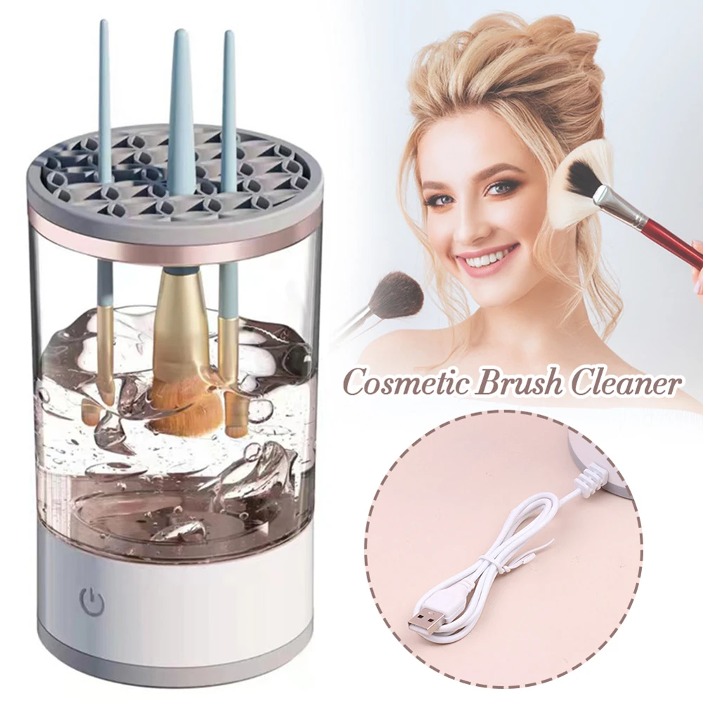 Automatic Electric Makeup Brush Cleaner USB Plug-in Type Lazy Cleaning Brush Washer Quick Dry Tool Cosmetic Brush Cleaning Tools