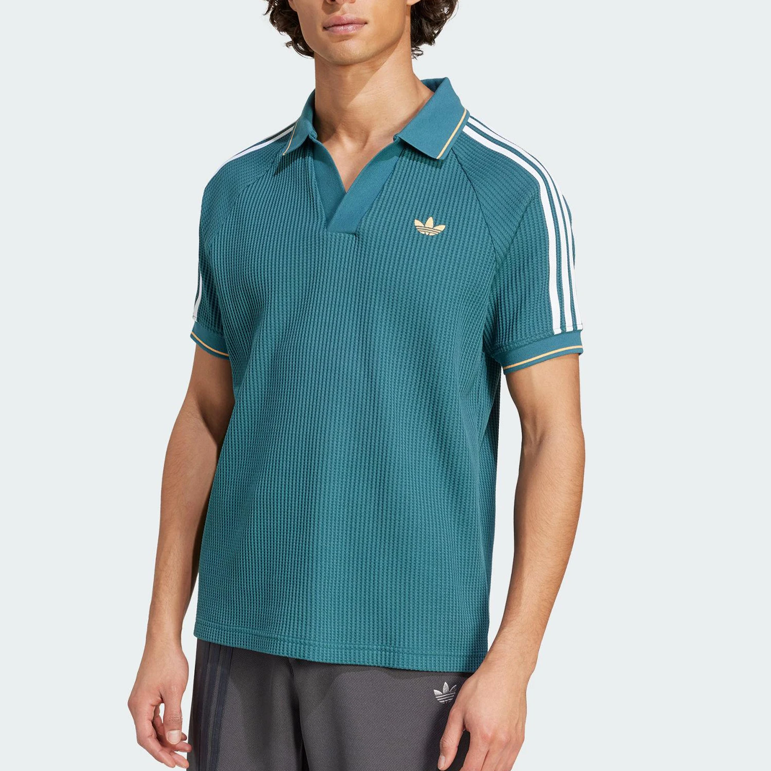 Adidas Originals 2025 Men's Retro Waffle Polo Shirt KC0691