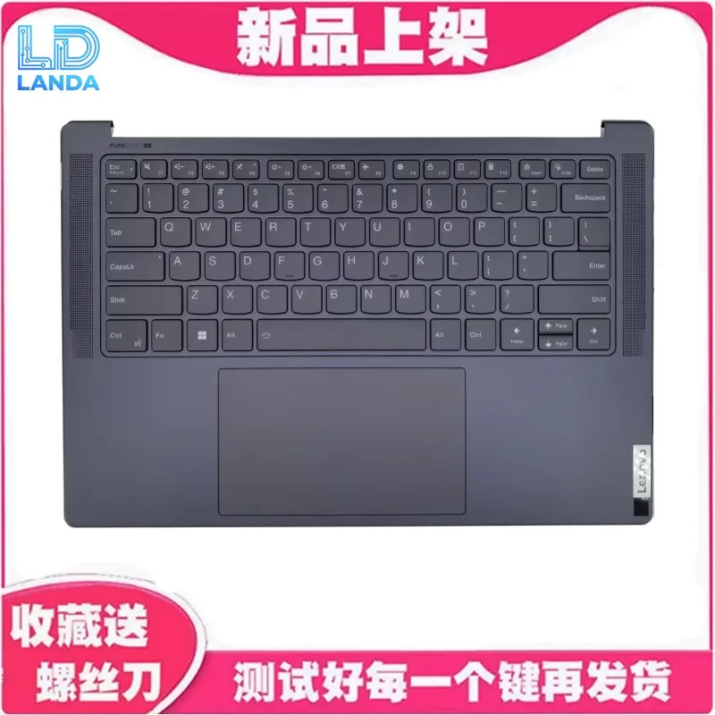 Laptop C Shell with Keyboard & Touchpad Replacement Compatible with Yoga Pro14s IRP8D IRH8 2023 Version Durable Precise Fit Easy