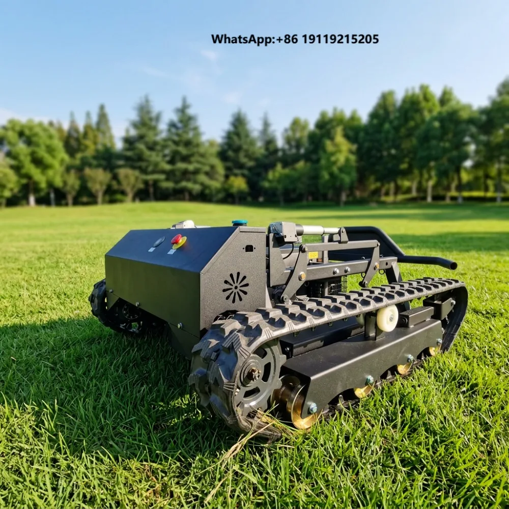 Big Power  Field Mower Cutting Width 80cm 110cm For Farm Orchard Dam Industrial Control Crawler Lawn Mower
