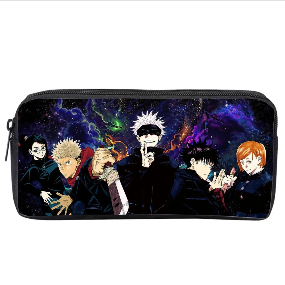 

Anime Jujutsu Kaisen Pencil Case Student Kids Cartoon Pencil Bag Teenager Zipper Handbag Women Girls Makeup Bag