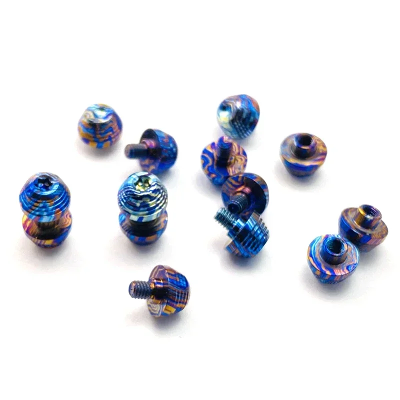 Thumb Stud Set Custom Timascus kwik thumb stud For Demko AD20.5 Folding knife parts