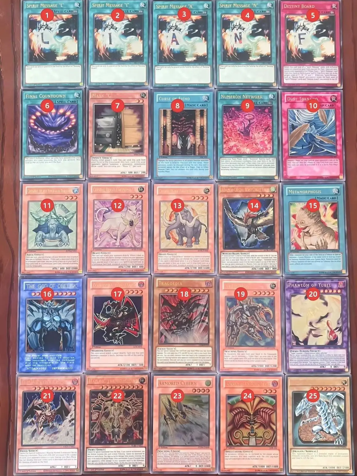 

Yu-Gi-Oh Maxx C/Dust Tornado/Tragoedia/Hailon, the Timelord/The Wicked Eraser/Phantom of Yubel/Self-made non-original