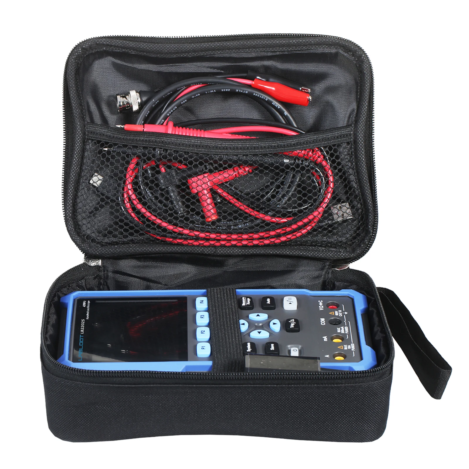 Labloot LB2202S Handheld Digital Oscilloscope 2 Channels with 200 MHz Bandwidth Digital True-RMS Multimeter