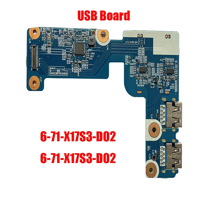 لوحة USB للكمبيوتر المحمول لـ CLEVO X170KM X170KM-G X170SM X170SM-G 6-71-X17S3-D02 6-71-X17S3-D02 جديدة