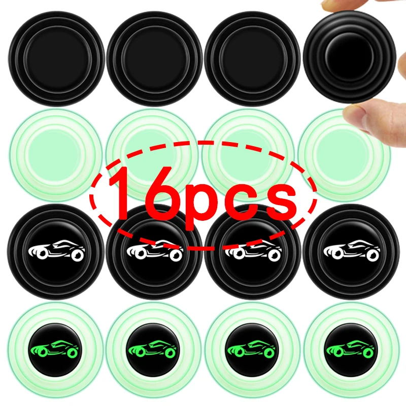 

16pcs Car Door Shock Absorber Gasket Anti-collision Silicone Adhesive Sticker Pads Buffer Shock Absorber Car Accessories