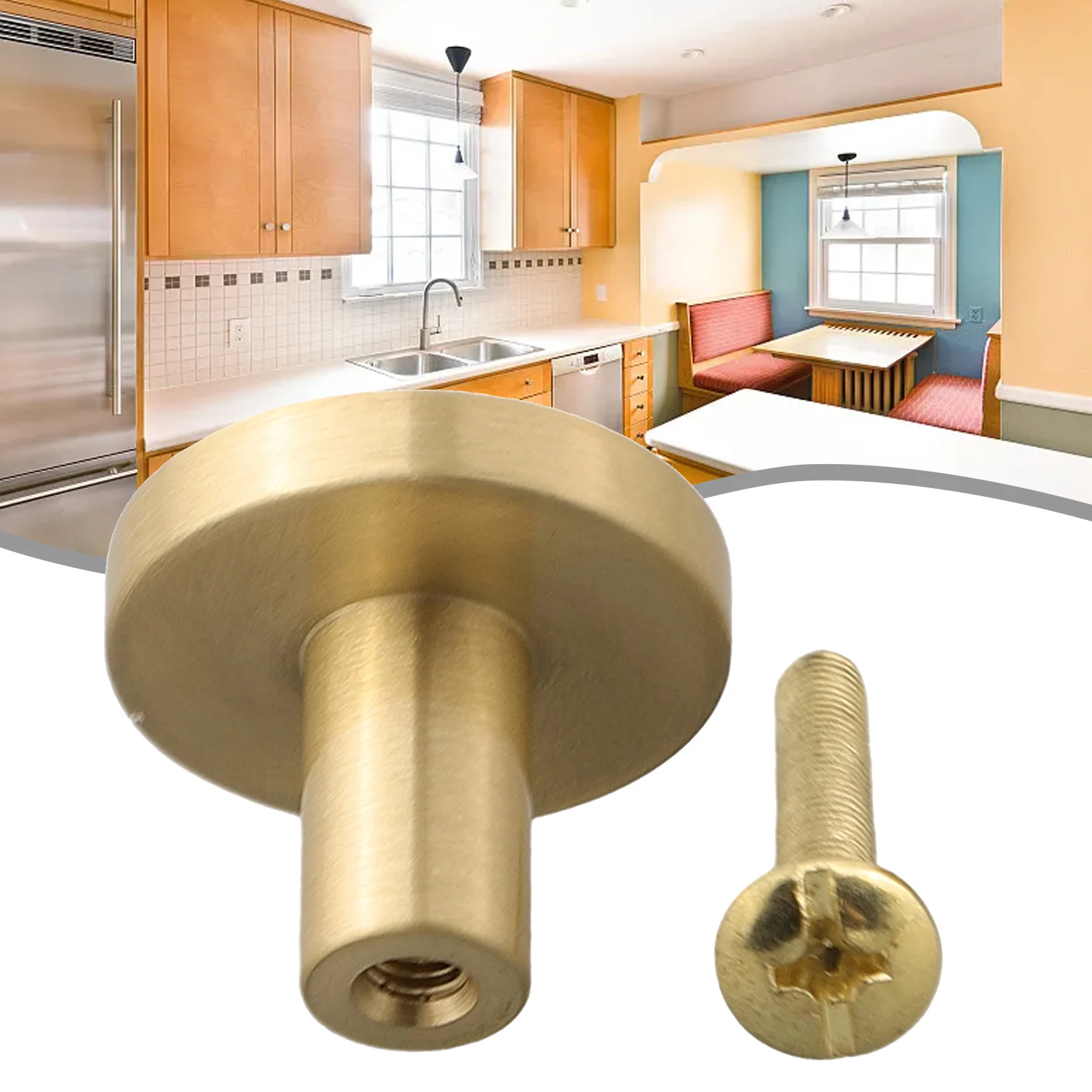 Sleek and Modern Gold Finish Cabinet Knobs  Sturdy and Easy to Install  Add a Touch of Sophistication to Your Furniture