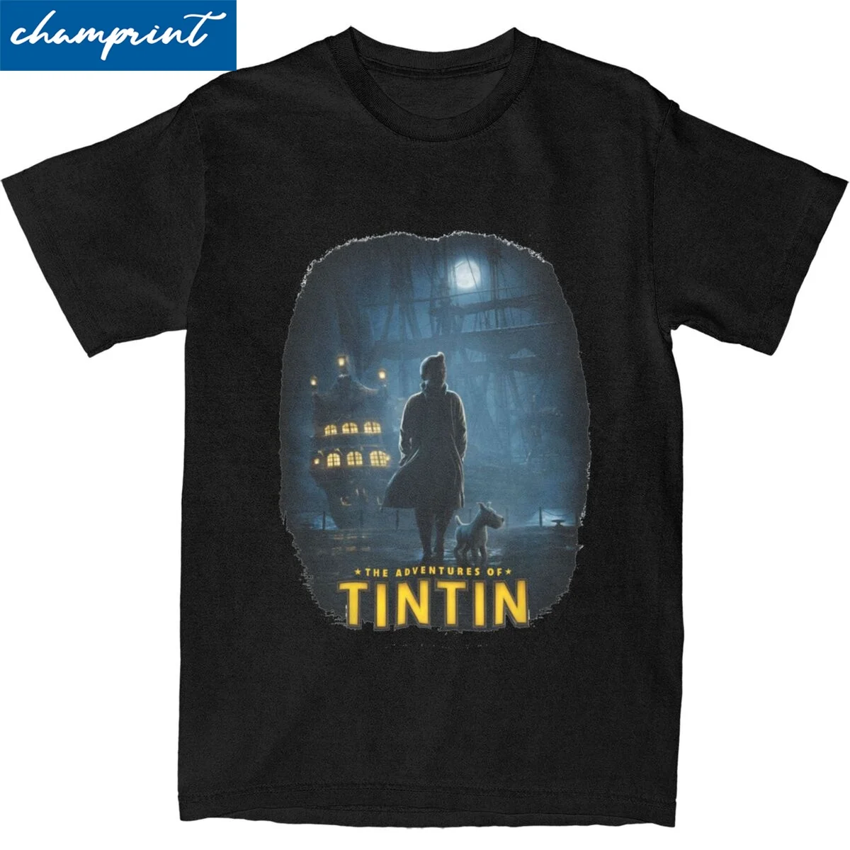 Tin Teen T Shirt For Men Women Cotton Top Tee Harajuku Captain Haddock Round Neck Short Sleeve