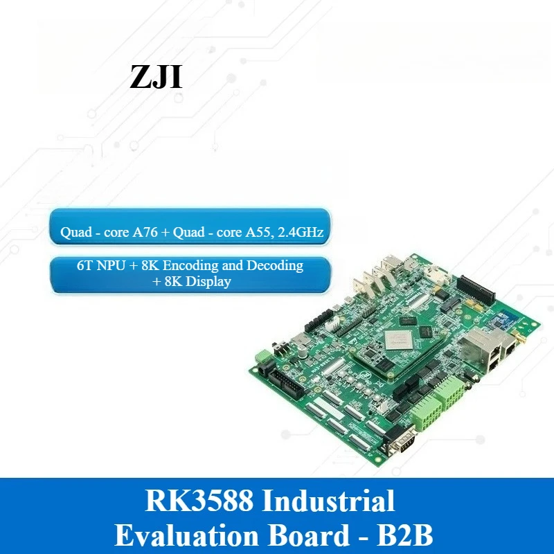 

TL3588 - EVM Industrial Development Board - Domestic 8 - Core With 2.4GHz, 6T NPU, 8K Support, Based On Rockchip RK3588J