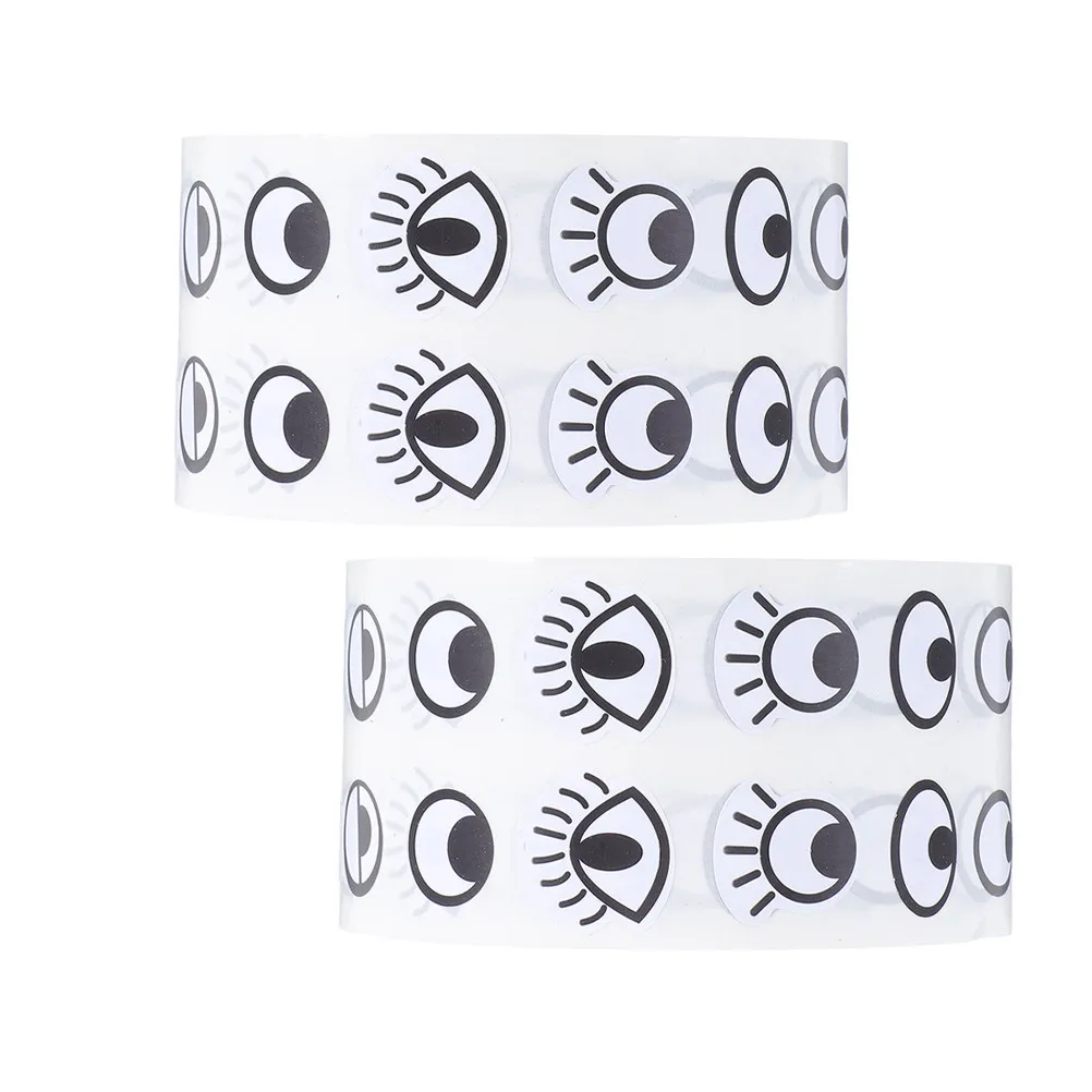 

2 рулона креативных мультяшных наклеек-глазок для детей, для поделок своими руками, самоклеящиеся, забавные наклейки-глазки, декоративные элементы для творчества, легко использовать