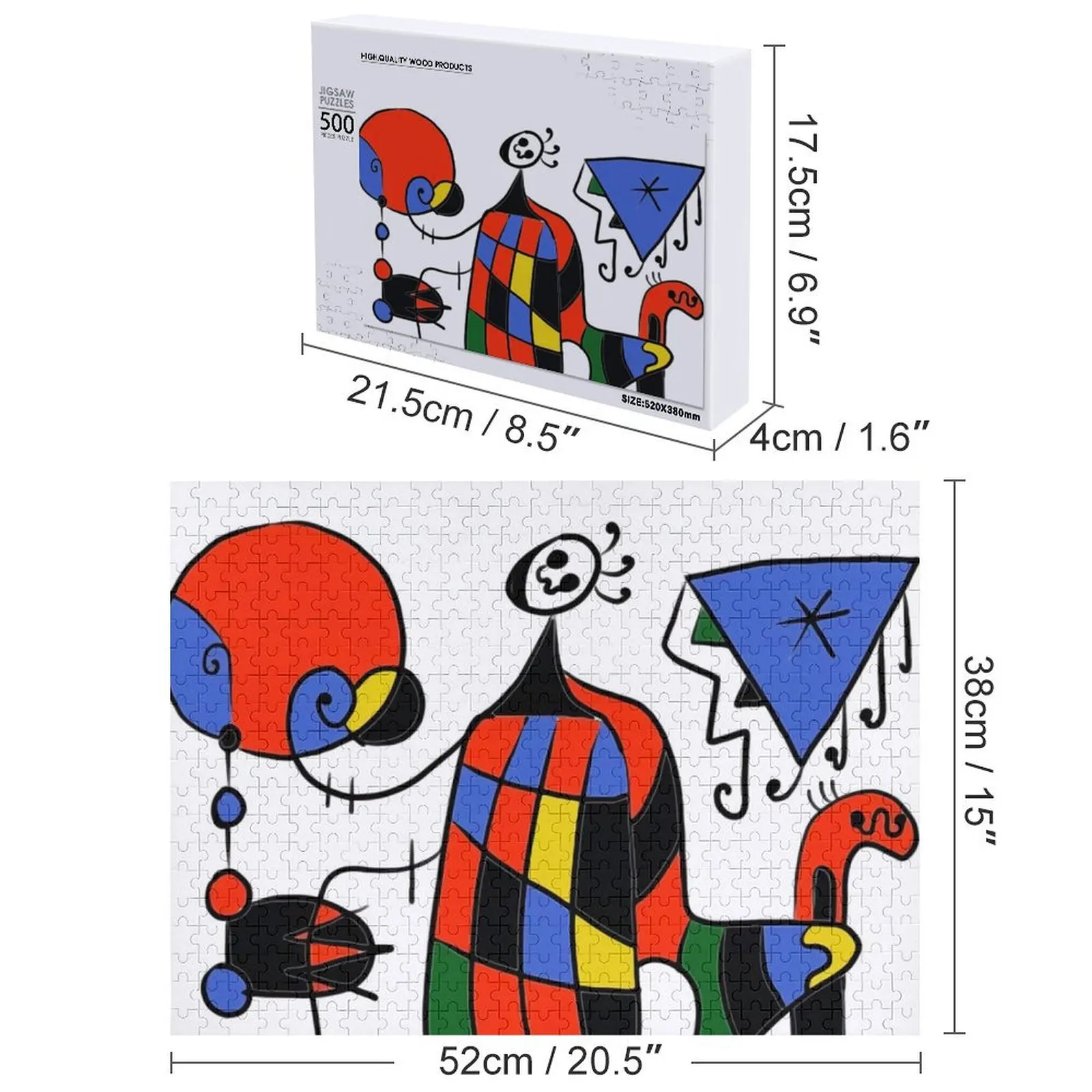 Joan Miro Gemälde Puzzle Individualisiert für Kinder Anime Puzzle
