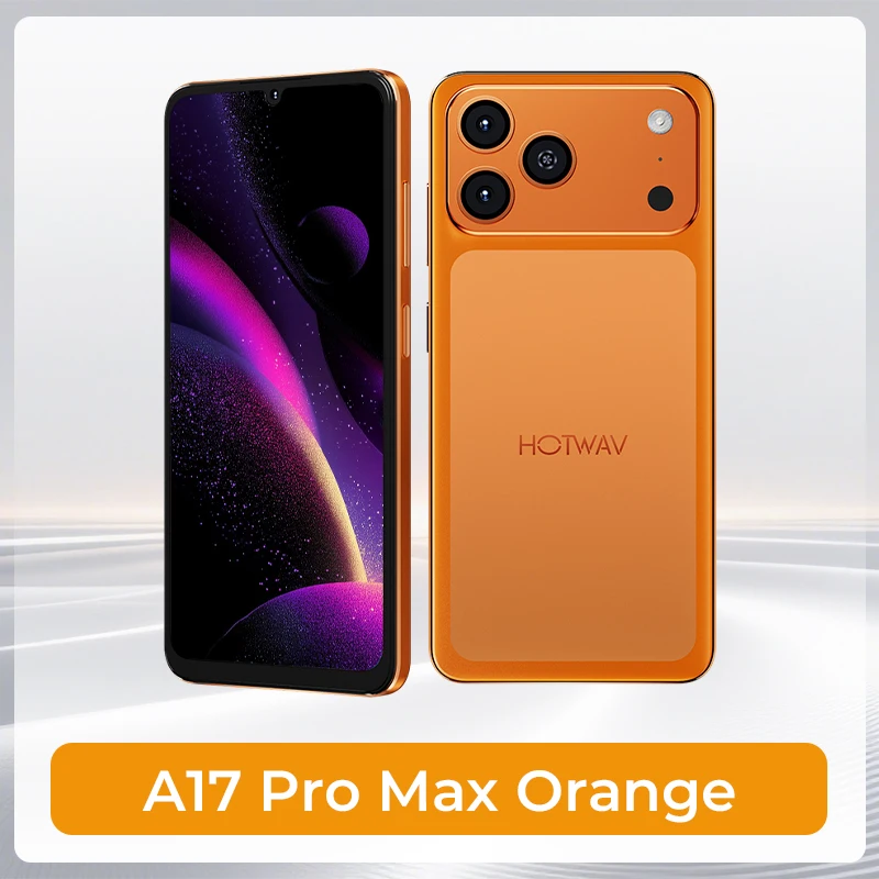 HOTWAV A17 Pro Max Smartphone 6,75'' 120Hz 4GB 256GB Mobiele Telefoon Android 15 5160mAh Dunne Mobiel met 3,5mm Hoofdtelefoon-aansluiting