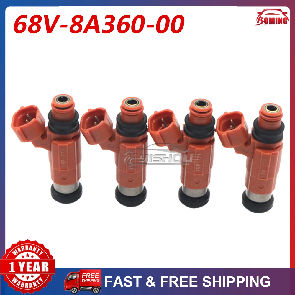 4PCS New Fuel Injectors 68V-8A360-00-00 For Yamaha Outboard Mitsubishi Chevrolet Dodge Chrysler Suzuki CDH210 INP-771 CDH-210