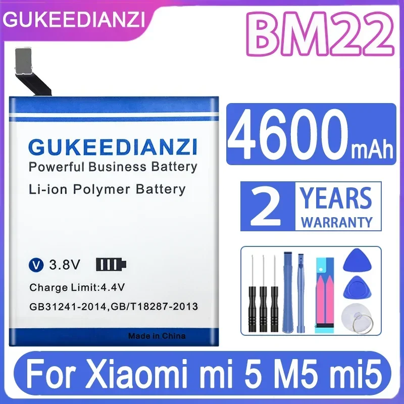 

Аккумулятор GUKEEDIANZI BM22 mi 5 4600 мАч для Xiaomi mi 5 M5 mi5