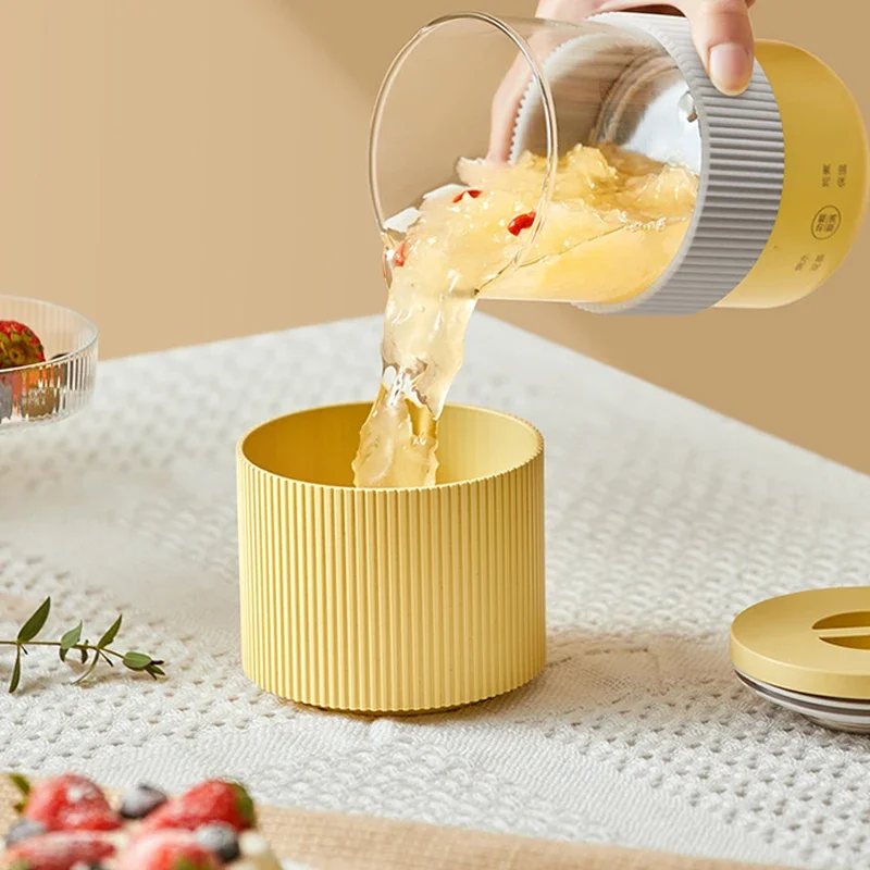 220V Electric Kettles Automatic Glass Health Kettle Pot Portable Mini Cooker Tetera Electrica Stove/Tea Boiler Beverage Warmer