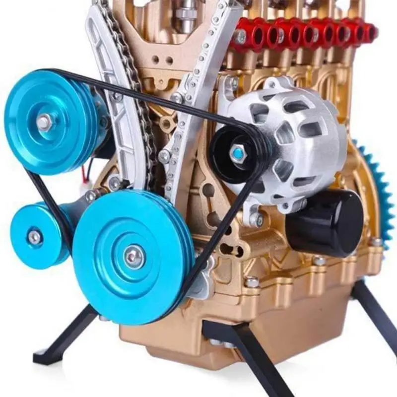 Engine Model Ornament Adult Kids Gifts Home Decor Arts And Crafts Four-cylinder Simulation Interior Accessories