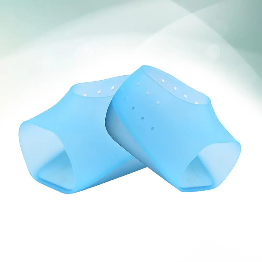 

1 пара невидимых стельок для увеличения роста на 3 см, синие, из силикона и ЭВА, комфортные, многоразовые, для кроссовок и ботинок, противоскользящие накладки на пятки