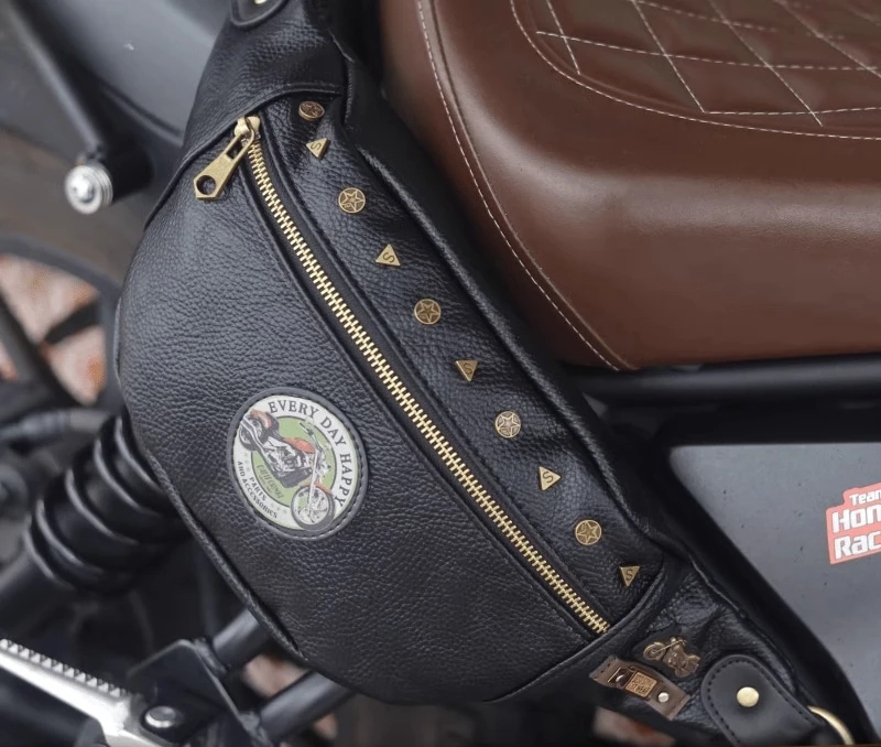 Applicable Harley Bender Flash 300 Flash 600 modified retro frame hemming bag bar bag