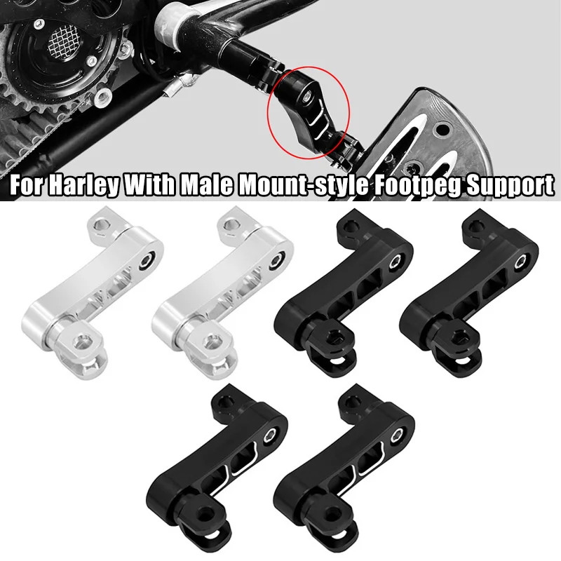 

Motorcycle Adjustable Driver Foot Pegs Mount Kit Highway Peg Clamp Extensions Bracket For Harley Sportster Dyna Softail Touring