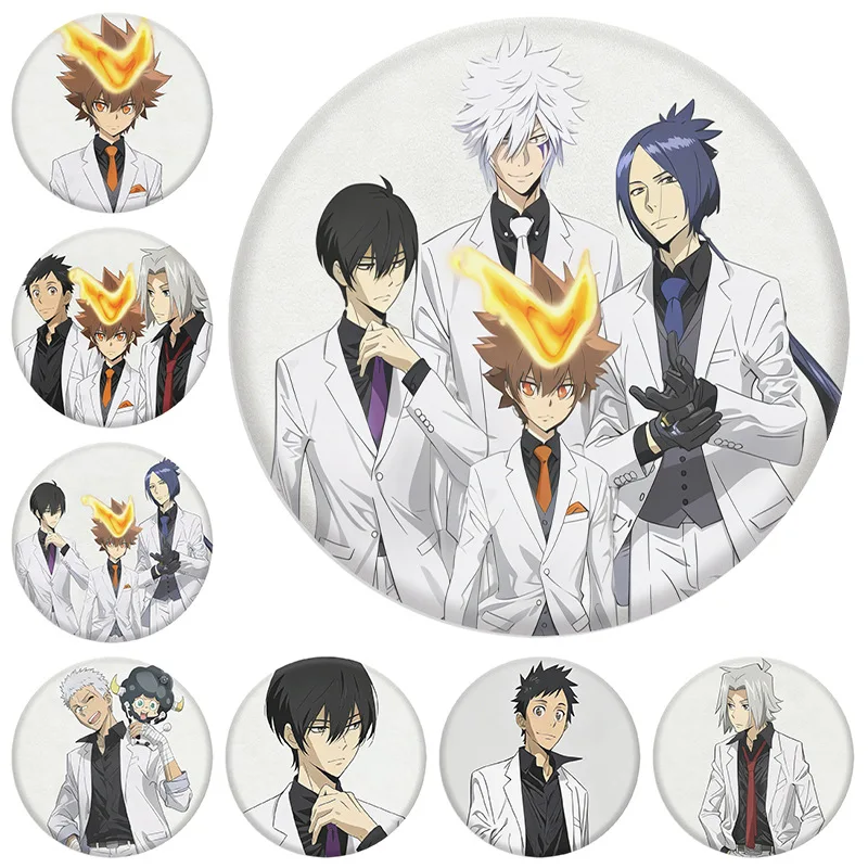 HITMAN REBORN!    58mm iron badge buttons