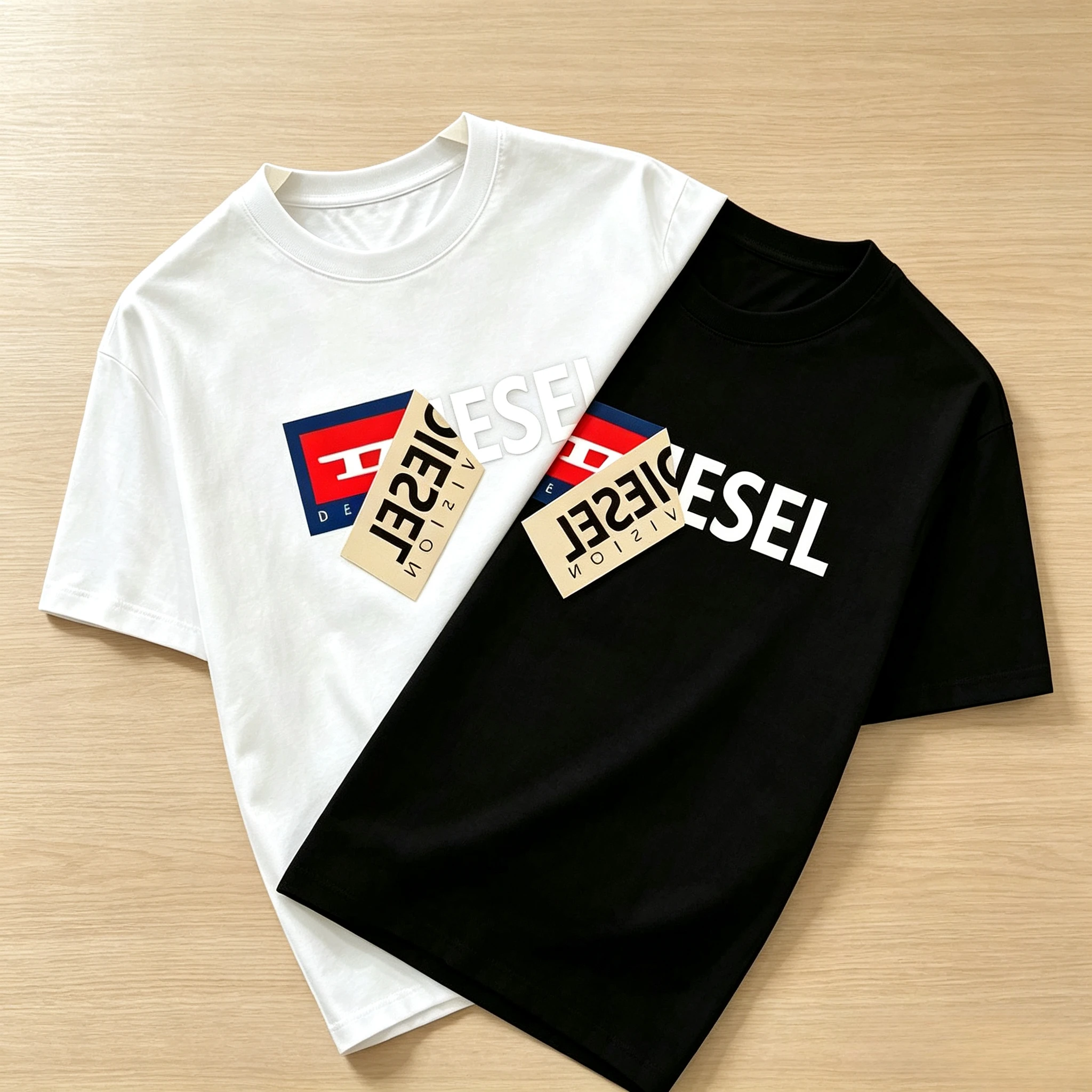 2026 Men's Cotton T-shirt Men's and Women's Universal All-match Cotton Round Neck Y2K Retro Trend Pa Summer Fashion Y2k