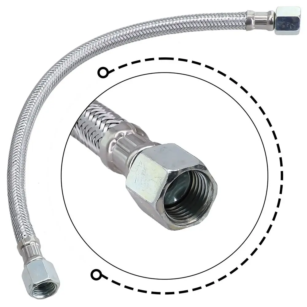 

1Pcs 400mm Air Compressor Exhaust Tube 14/16/19mm Stainless Steel Hose Intake Tube with Air Pump Check Valve Connecting Pipe