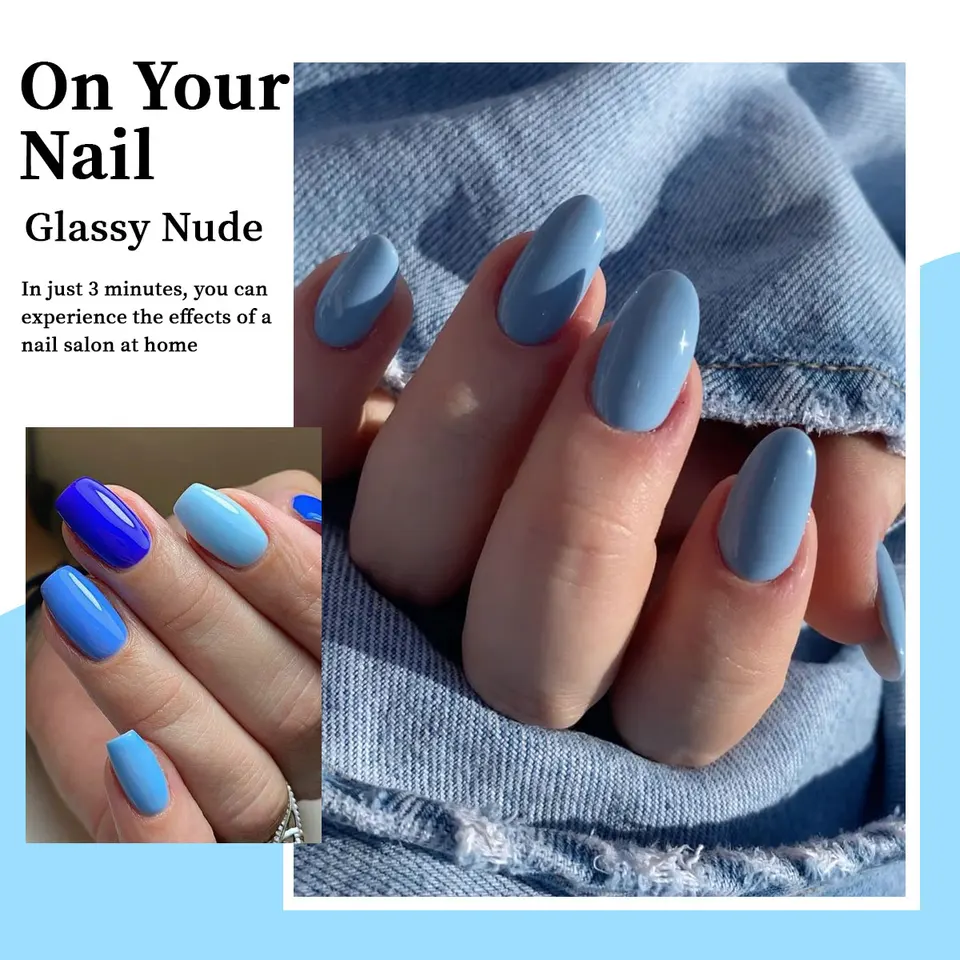 VOKY set de 6 piezas de gel para uñas, gel de moda de temporada, regalo perfecto para damas en festivales 4