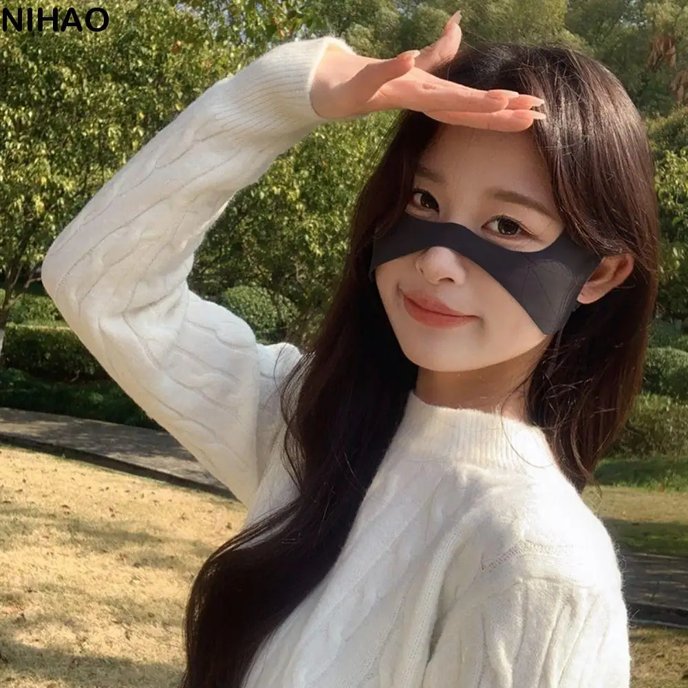 

Sunscreen Face Scarf Ice Silk Sunscreen Mask Thin Nylon Summer Face Cover Sunscreen Veil Face Scarves Face Gini Mask Golf