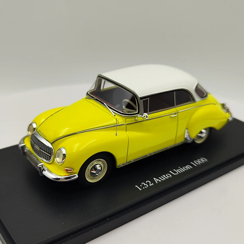 1:32 Scale Resin Auto Union 1000 Coupe Toys Vintage Cars Model Yellow Classic Adult Souvenir Collectible Gifts Static Display