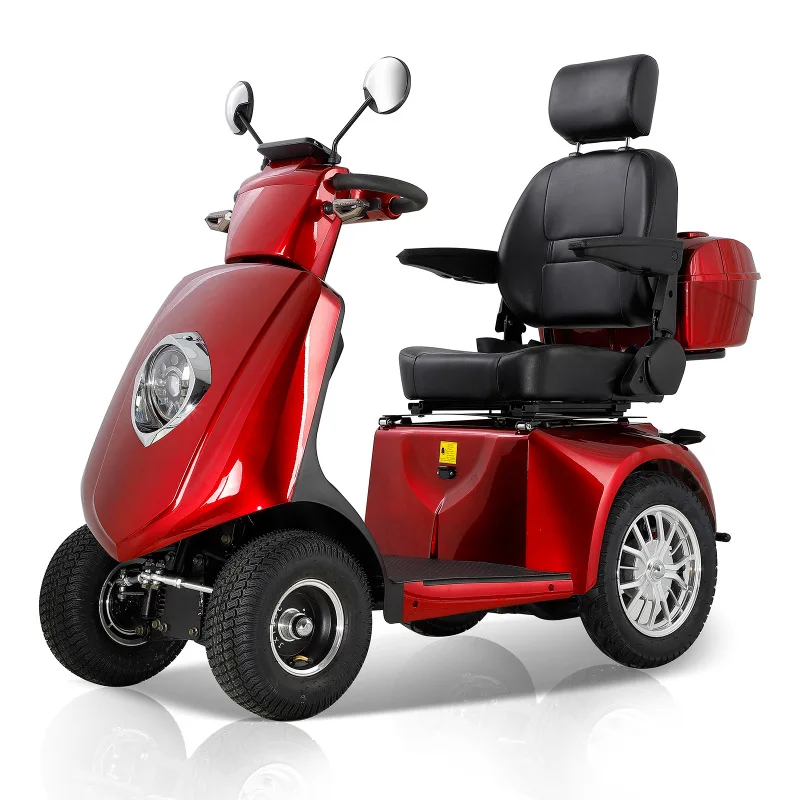 

Electromagnetic brake electric four-wheeler, elderly leisure scooter