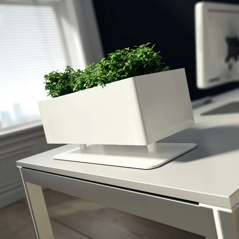 for Modern Design Metal Flower Pot Home Office Plant Container Powder Coated Desktop Usage Planter