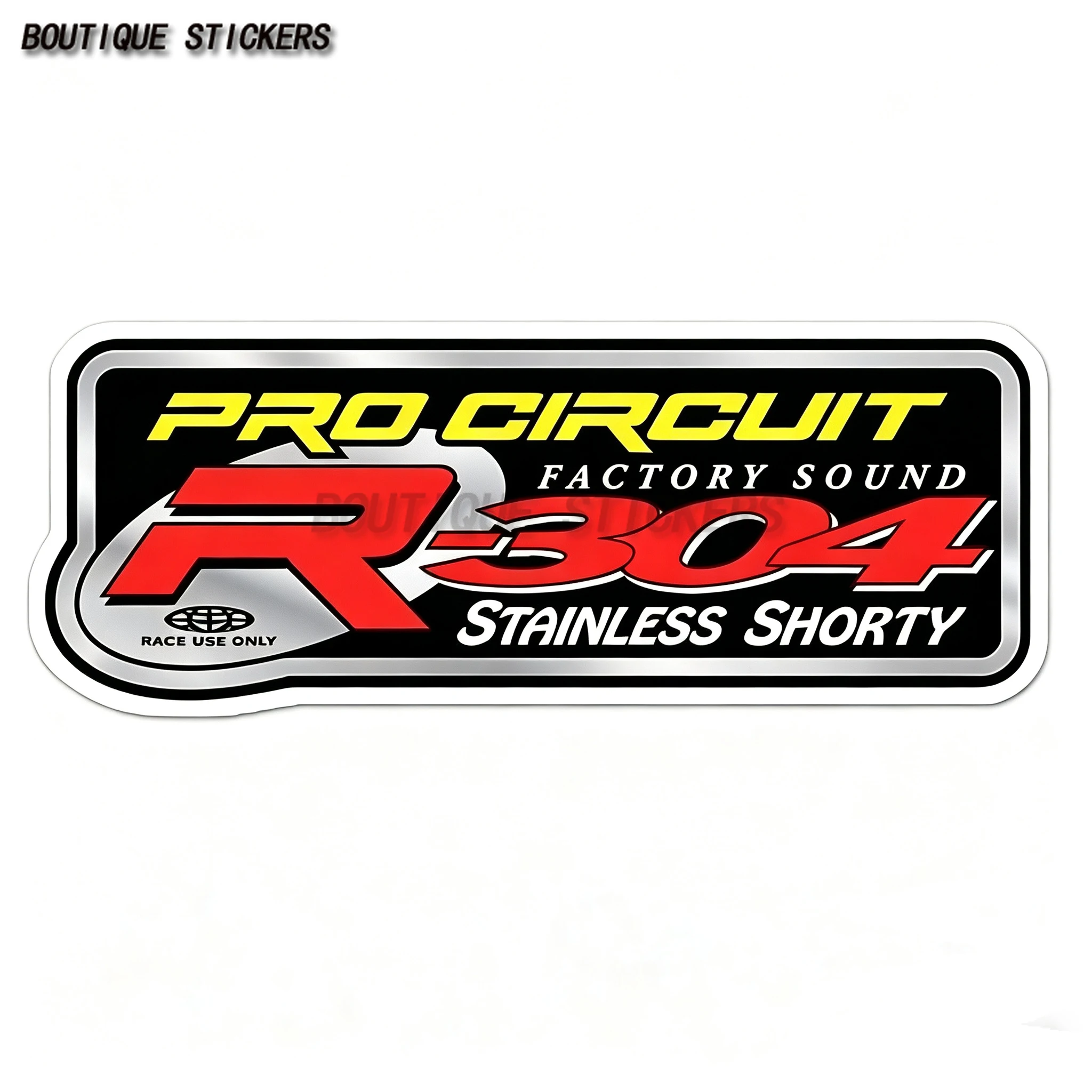 

Pro Circuit R-304 Shorty Sticker Waterproof Vinyl Decal for Motocross
