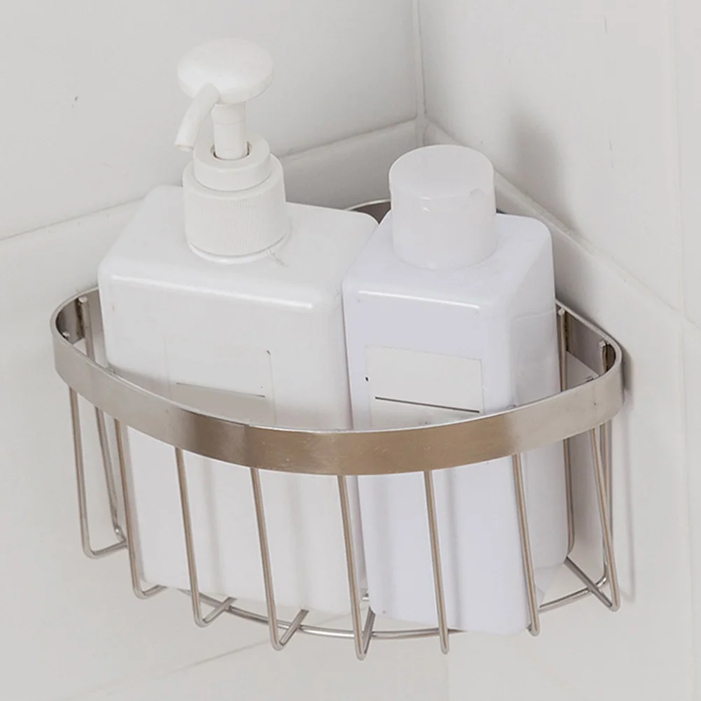 

Stainless Steel Kitchen Sink ganizer Sponge Holder Cups Corner Basket Draining Rack 304 Steel Storage Washcloth Dish Rag