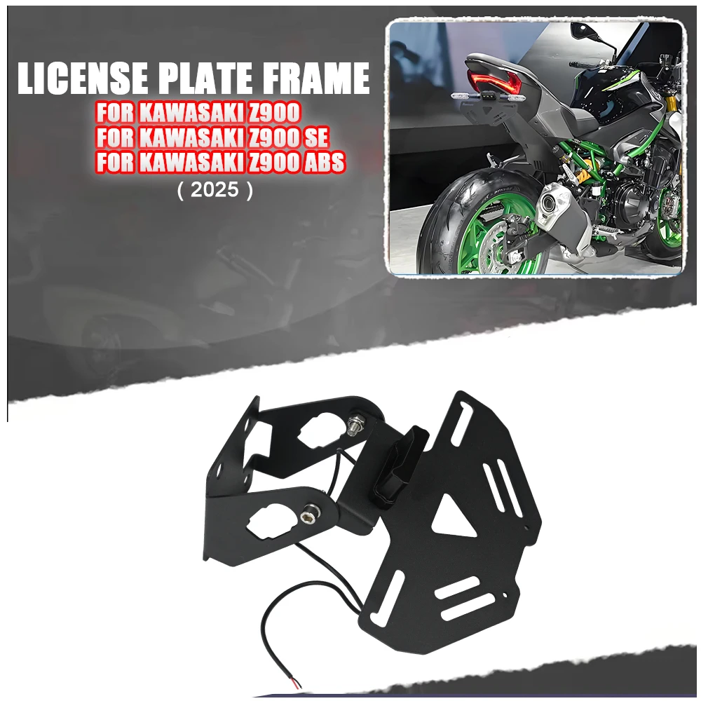 

For KAWASAKI Z900 2025 Z900SE 2025 Z900ABS Foldable Motorcycle Tail Tidy Frame Fender Eliminator LED Light Blinker Accessories