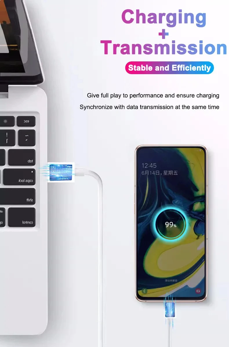 2pcs pd 45w usb c kabel für samsung galaxy s20 s21 s22 s23 ultra note 10 5g 20 a53 a54 supers chn elles laden des usb typ c datenkabel – Detail 11