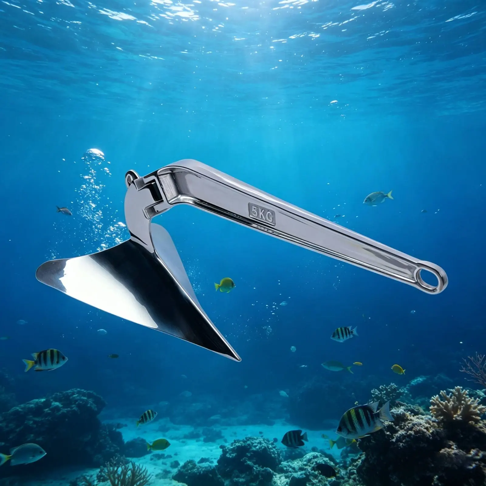

Stainless Steel Plow Anchor Plough Anchor Boating Hardware Mirror Polished for Boaters, Oceanic