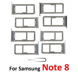 For Samsung Galaxy Note 8 N950 N950F N950FD N950U N950W 100% Phone New SIM Card Adapter Micro SD Chip Card Tray Parts