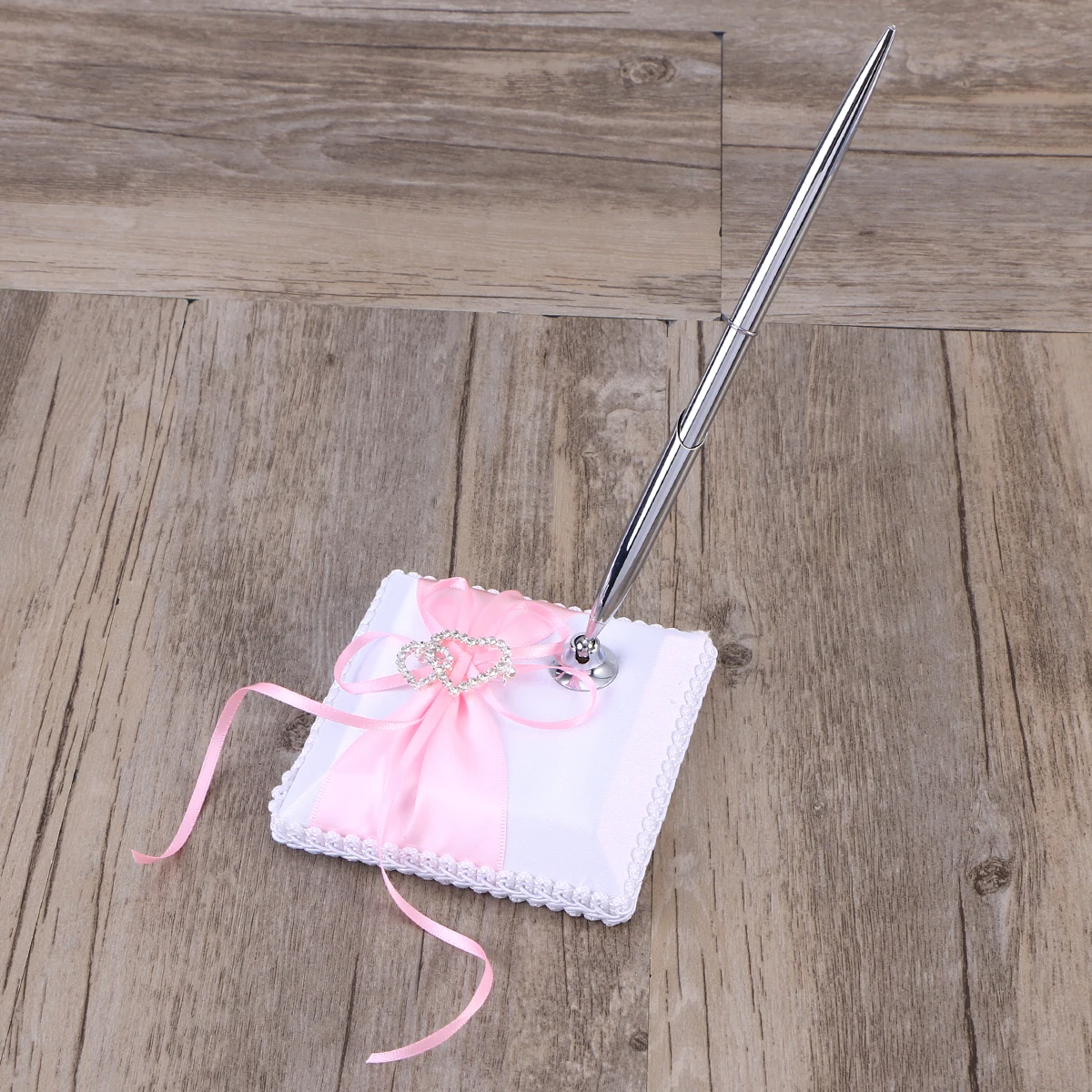 

Wedding Sign in Book Pen Stand Set Guestbook Pen Western Style Supplies Decorations Keepsake for Bridal Shower