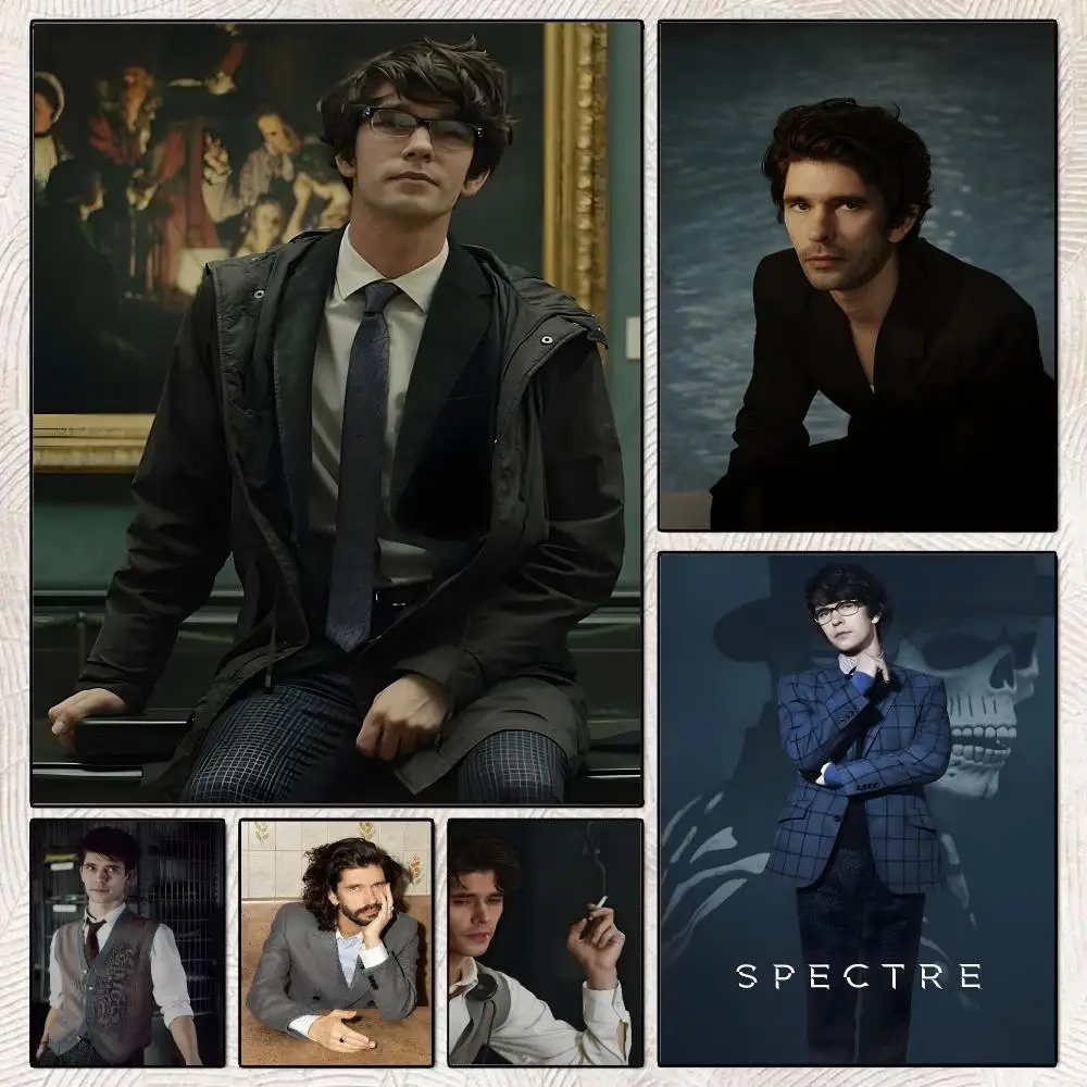 Famous Actor B-Ben Whishaw Poster Decorative Wall Art Stickers Mural For Home Living Room Hallway Decor Gift