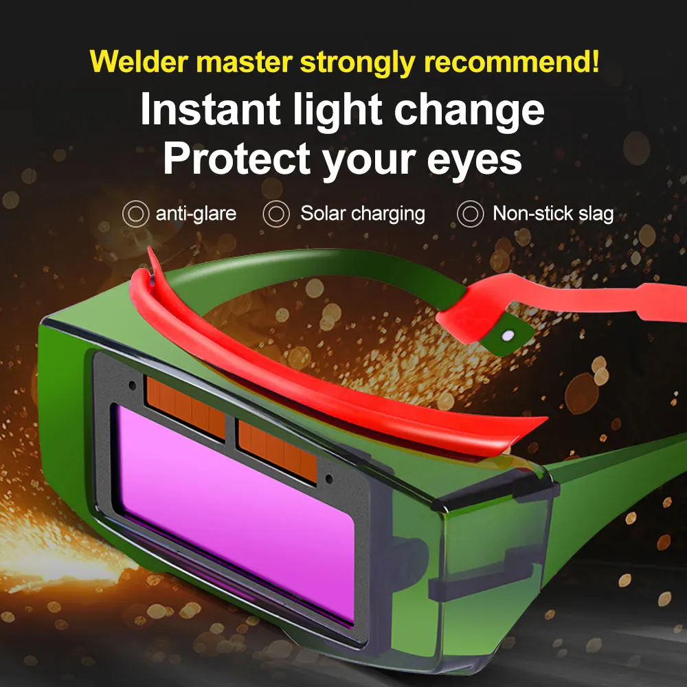 Automatic Darkening Dimming Welding Glasses Special Goggles for Welders Anti-vertigo Anti-radiation Welding Glasses Welding Tool