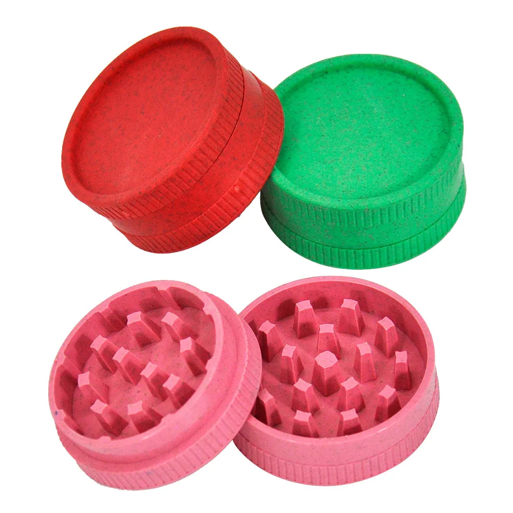 New 40mm Degradable Plastic Smoke Grinder 2-layer Plastic Grinding Garden Power Tool Accessories